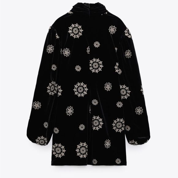 ZARA EMBROIDERED VELVET DRESS
BLACK - REF. 2731/339 - Picture 7 of 8